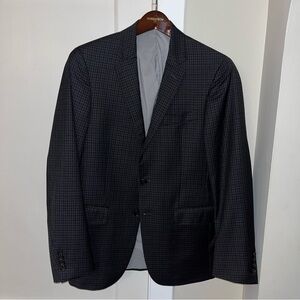 Todd Snyder Men's Charcoal Checkered Blazer